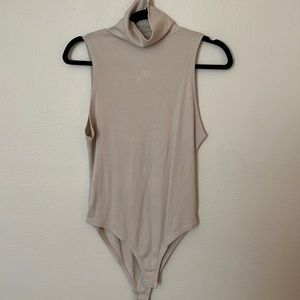 ZARA ribbed nude bodysuit